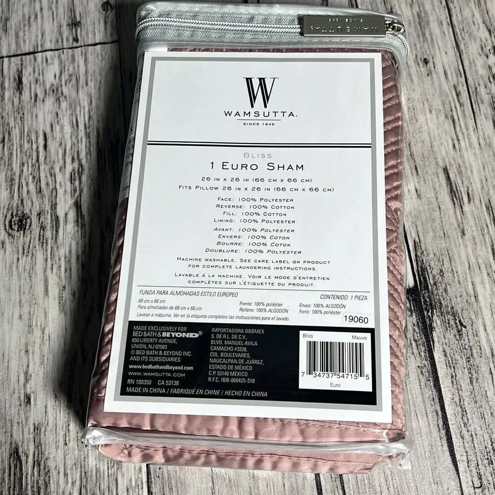 Wamsutta Euro Sham New With Tags 26” X 26”